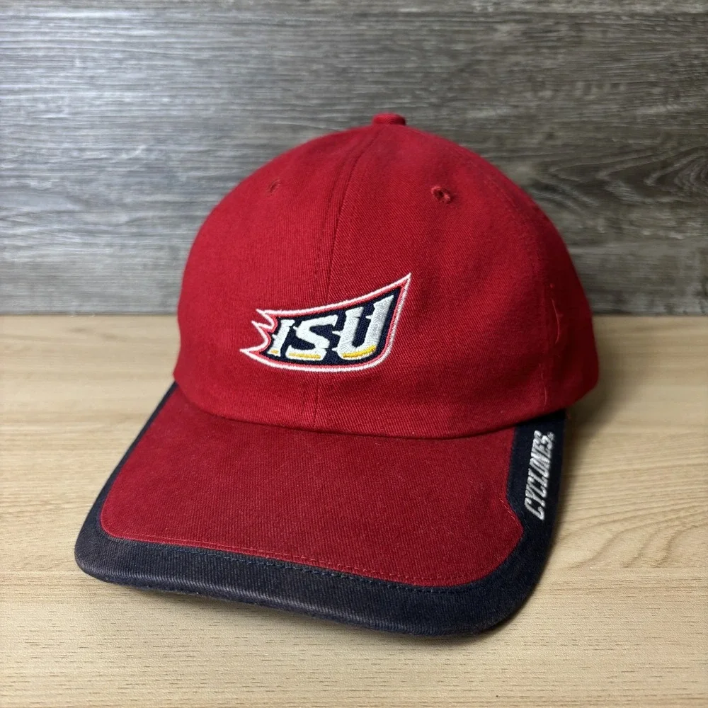 Gear For Sports Iowa State Cyclones Hat Cap Strap Back Red Black NCAA Mens ISU